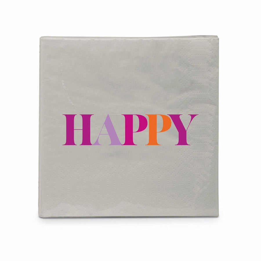 Servietten Happy D@H ppd 25 x 25 cm beige Lovely People Tissue lebensmittelecht FSC
