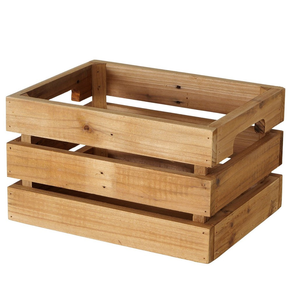 Box Legato Braun H 17 cm Used-Look recyceltes Holz handgearbeitet