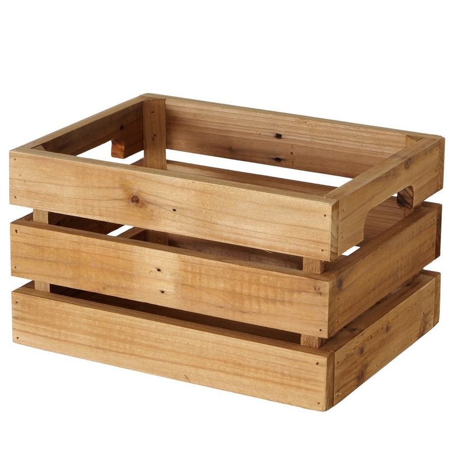 Box Legato Braun H 17 cm Used-Look recyceltes Holz handgearbeitet