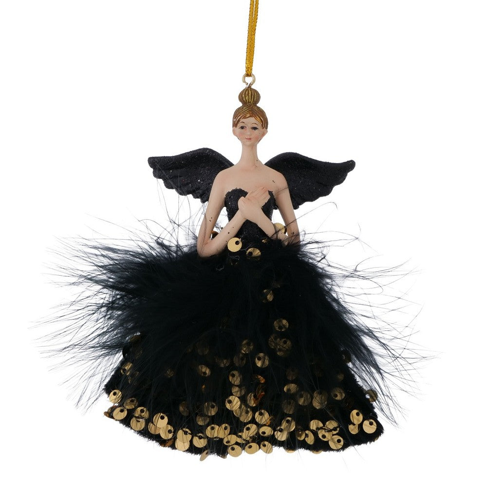 Weihnachtsanhänger Marissa Engel Kunstharz Christbaumschmuck elegant