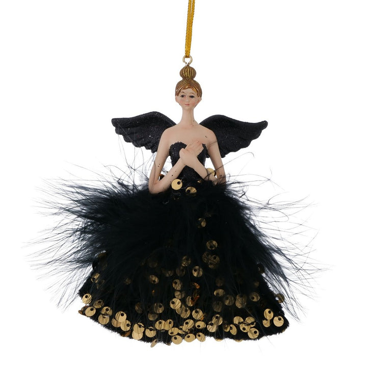 Weihnachtsanhänger Marissa Engel Kunstharz Christbaumschmuck elegant
