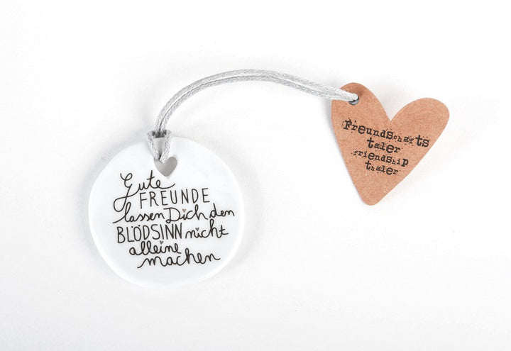 Freundschaftstaler Herztanz Good old friends Geschenkanhänger