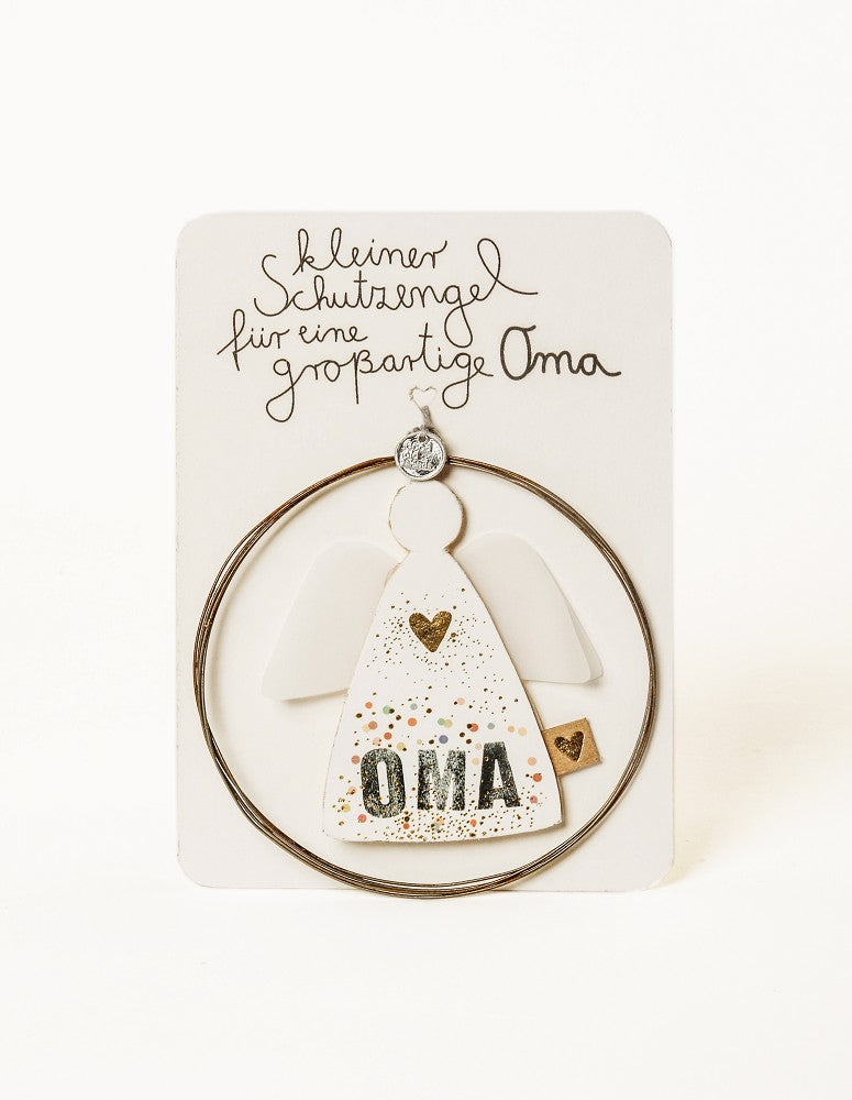 Familienengel Oma Good old friends filigranes Ornament Schutzengel