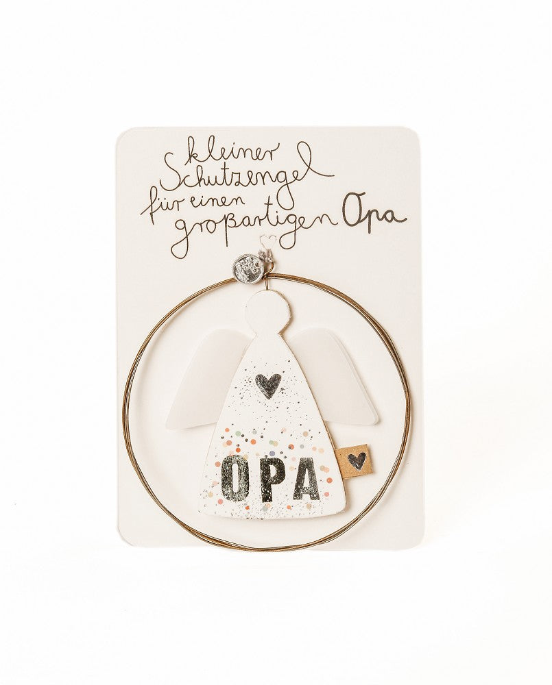 Familienengel Opa Good old friends filigranes Ornament Schutzengel