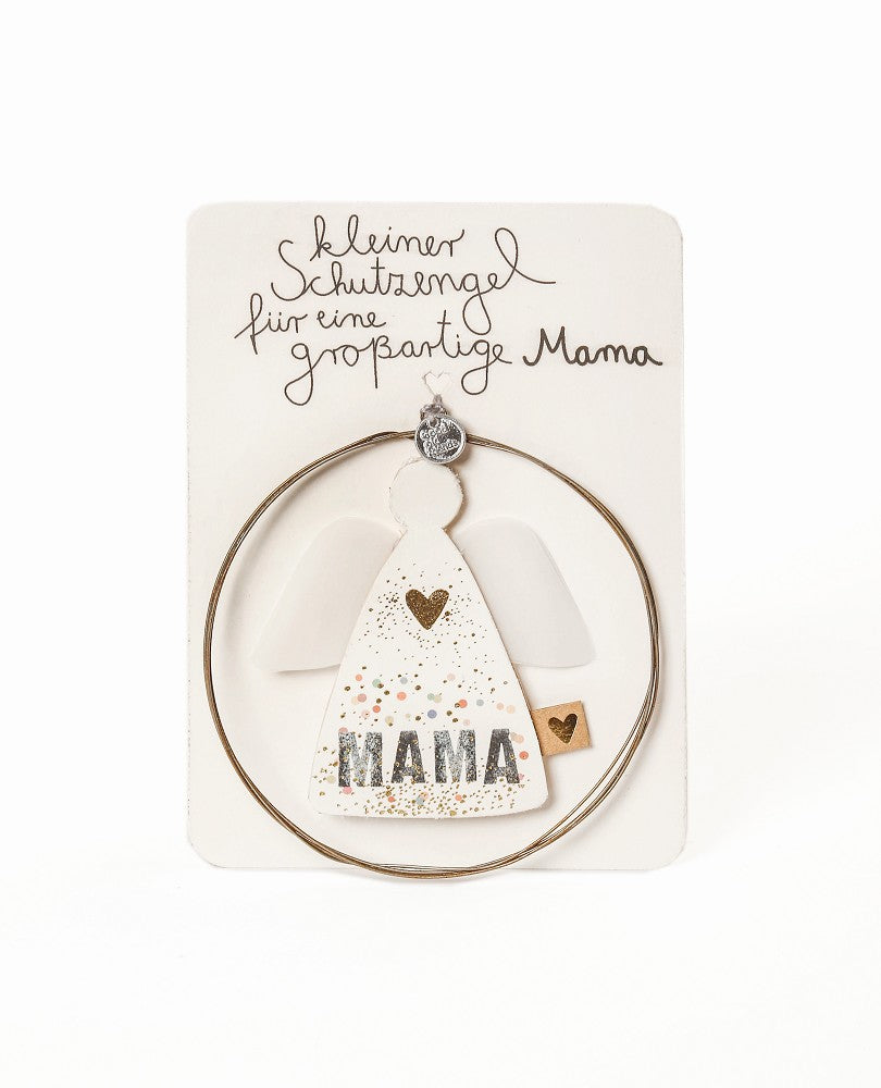 Familienengel Mama Good old friends filigranes Ornament Schutzengel