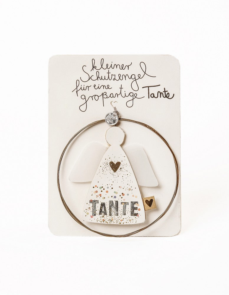 Familienengel Tante Good old friends filigranes Ornament Schutzengel