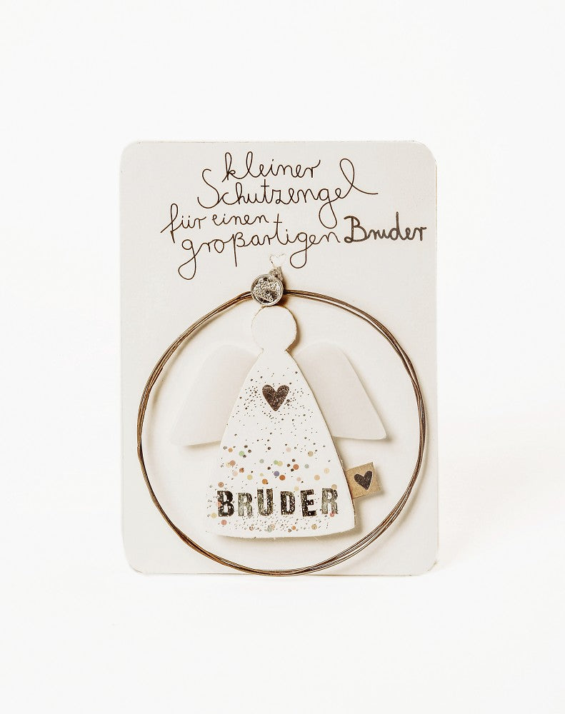 Familienengel Bruder Good old friends filigranes Ornament Schutzengel