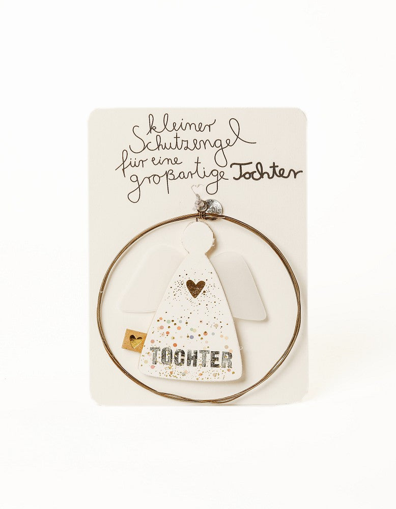 Familienengel Tochter Good old friends filigranes Ornament Schutzengel