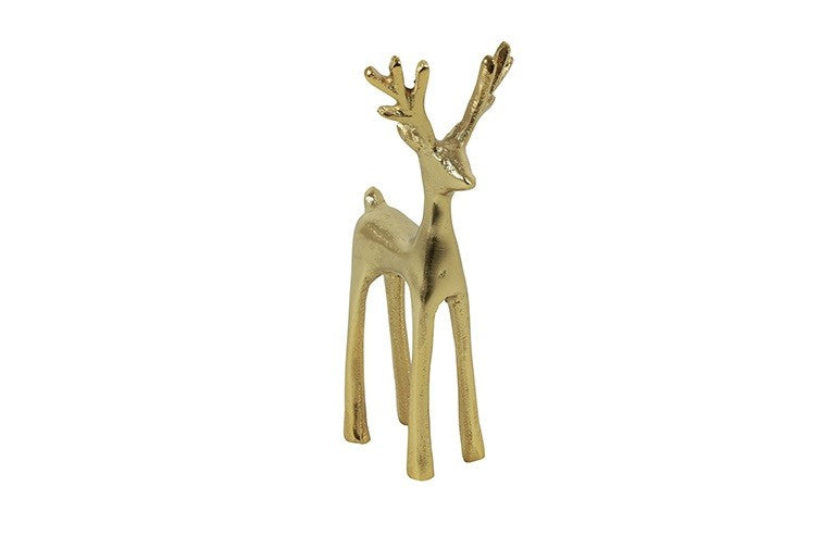 Hirsch Ivanka S Gold H 18 cm elegant schlank Geweih