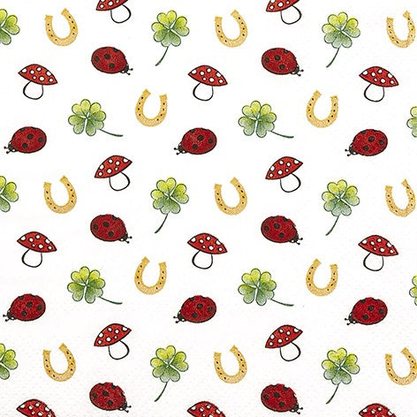 Cocktail-Serviette Good Luck, 25 x 25 cm