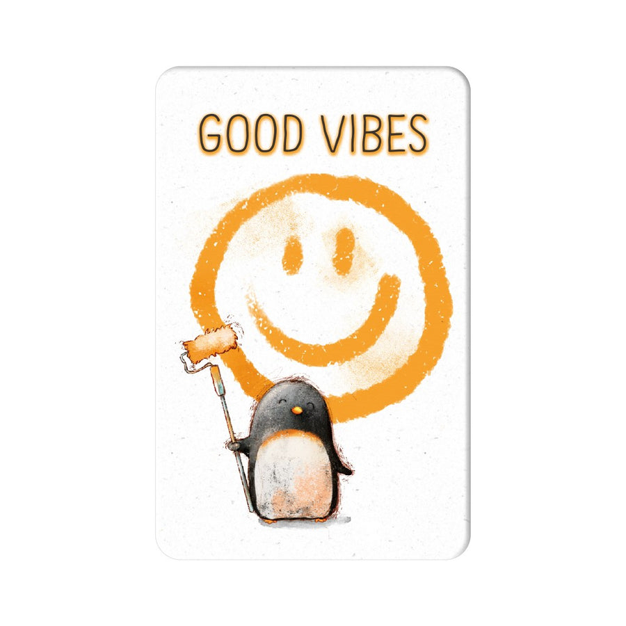 Magnet Good Vibes Grafik Werkstatt Pinguin Smiley