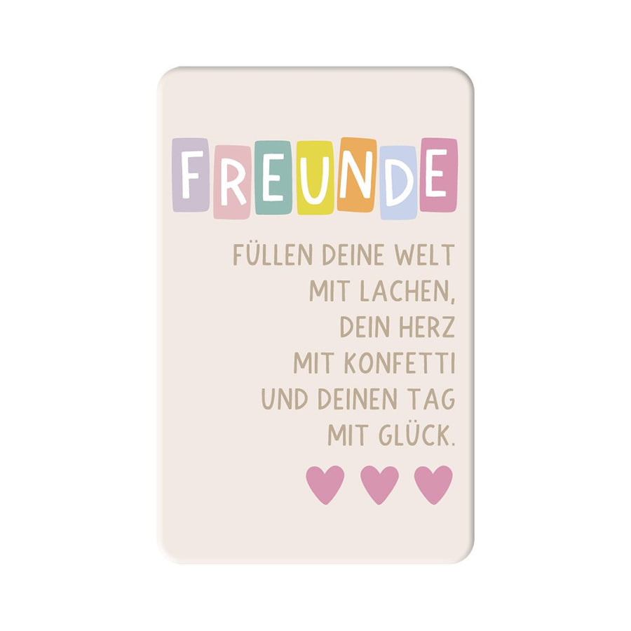 Magnet Freunde Grafik Werkstatt bunt herzlich