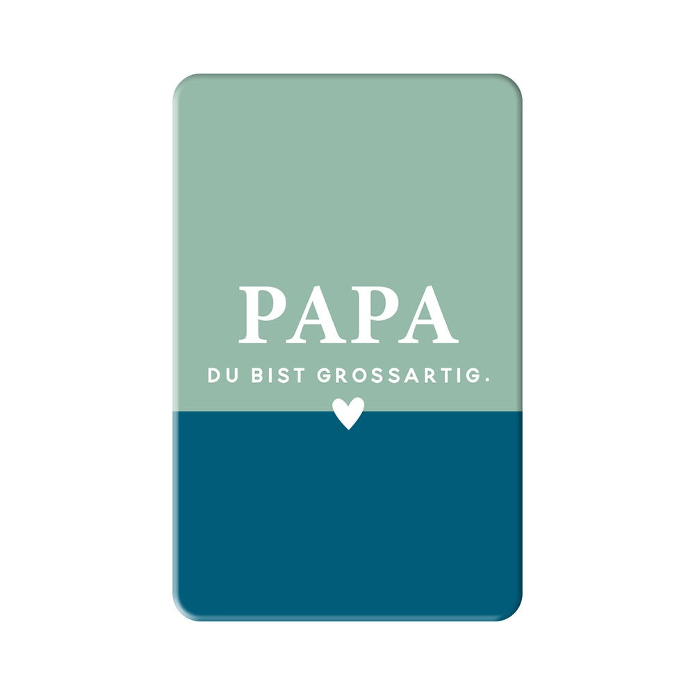 Magnet Papa Du bist großartig Grafik Werkstatt Herz