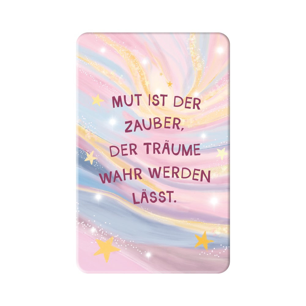 Magnet Mut ist der Zauber Grafik Werkstatt Sterne magisch