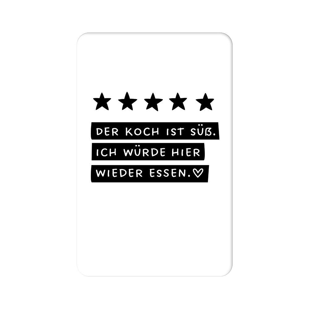 Grafik Werkstatt, Magnet Der Koch ist süß
