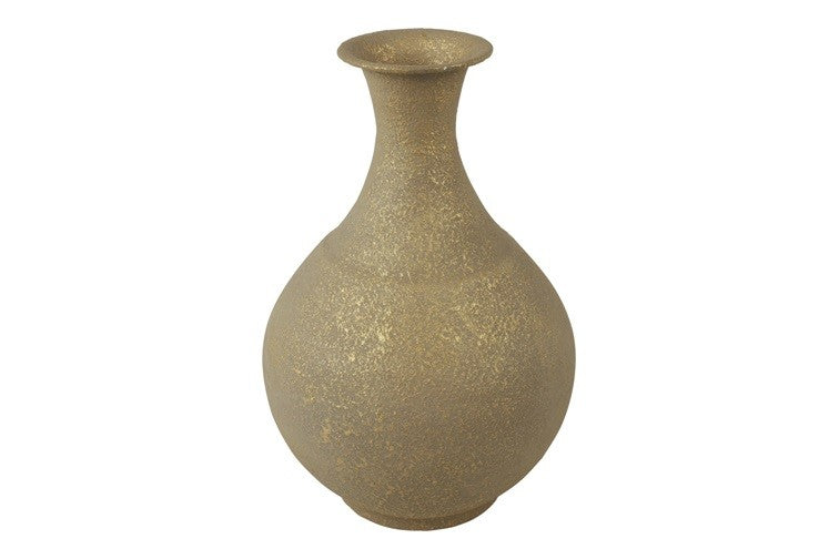 Countryfield Vase Faris gold mit schlankem Flaschenhals