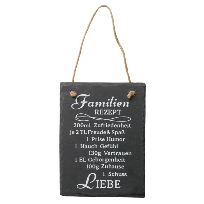 Boltze Schild Rezept 15x20 cm in zwei Designs als Geschenk für Hobbyköche