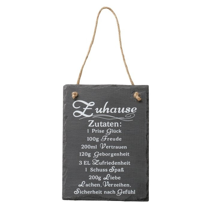 Boltze Schild Rezept 15x20 cm in zwei Designs als Geschenk für Hobbyköche