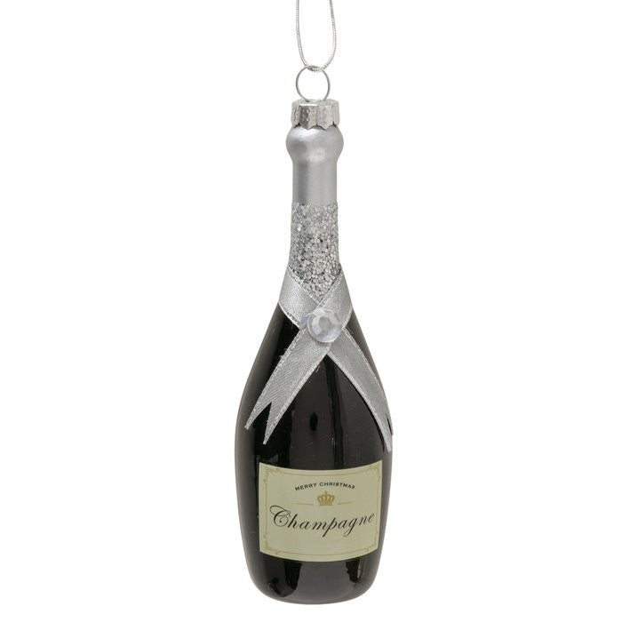 Boltze Weihnachtsanhänger Champagne Flasche am Weihnachtsbaum