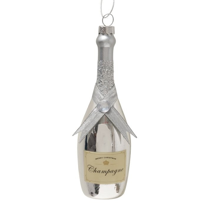 Boltze Weihnachtsanhänger Champagne Flasche am Weihnachtsbaum