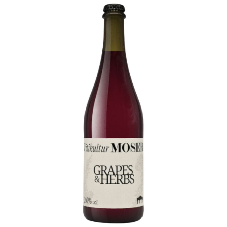 Vitikultur Moser Grapes & Herbs 0,0% – Demeter, Traubensaft, Wermut, Grander-Wasser, alkoholfrei