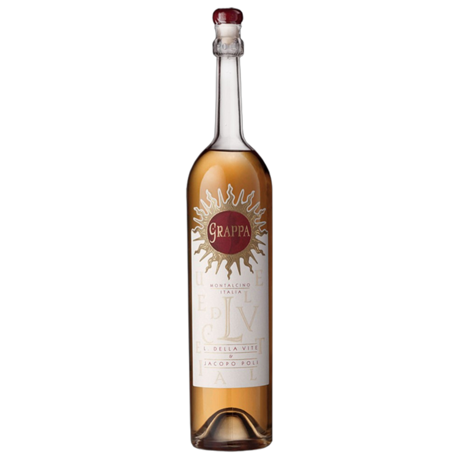 Poli Grappa Invecchiata di Luce 0,5 l – gereifter Grappa, 3 Jahre Allier-Barrique, Honig, Gewürze
