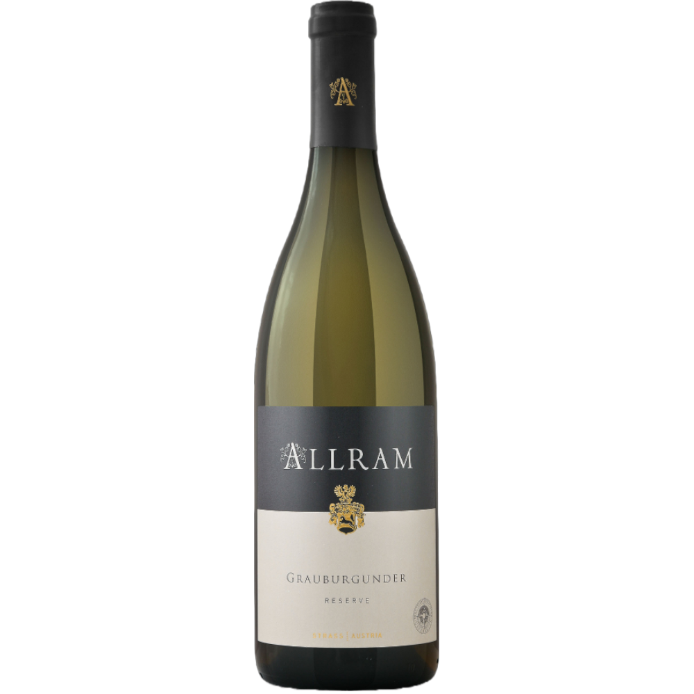 Allram Grauburgunder Reserve 2024 - österreichischer Weißwein aus Ried Hasel mit kalkhaltigem Lössboden und 6 Monaten Vollhefelagerung