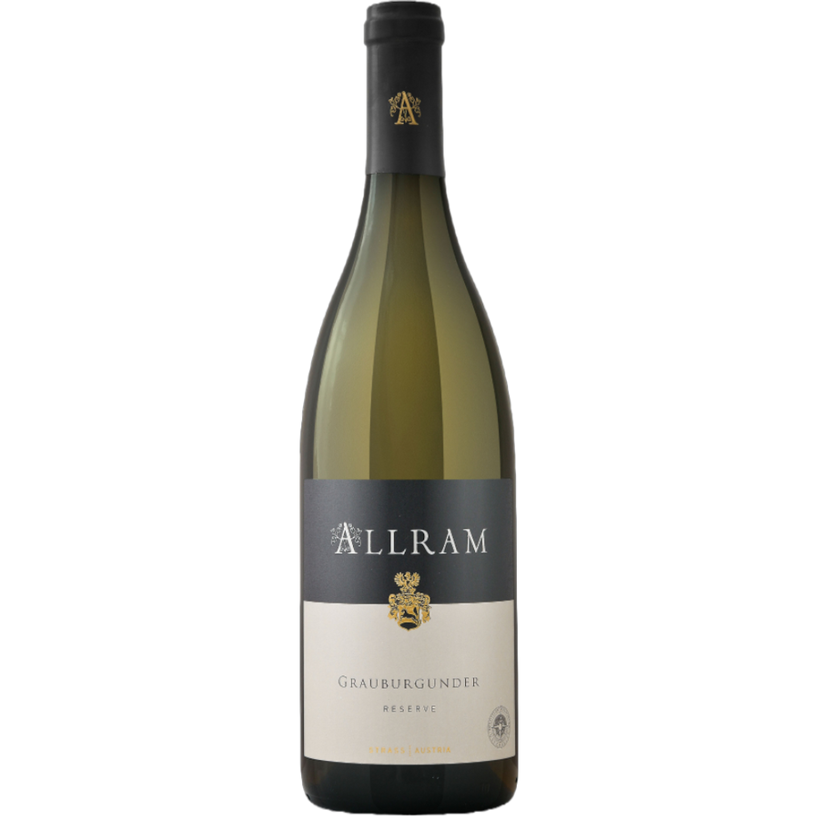 Allram Grauburgunder Reserve 2024 - österreichischer Weißwein aus Ried Hasel mit kalkhaltigem Lössboden und 6 Monaten Vollhefelagerung