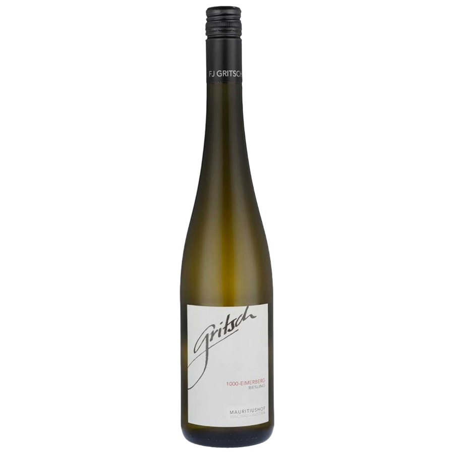 Weingut FJ Gritsch Riesling Ried 1000-Eimerberg Wachau DAC 2024 - österreichischer Riesling-Smaragd aus Kultlage mit 70% Hangneigung und schieferiger Mineralität