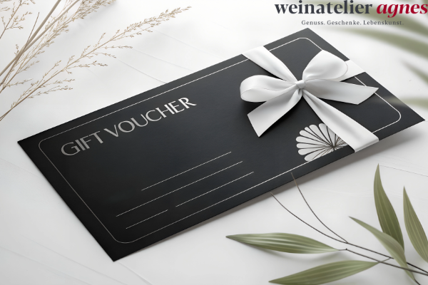 Gutschein 7-Gänge-Menü Weinbegleitung 1 Person, Genuss im Weinatelier Agnes, Postversand oder digita