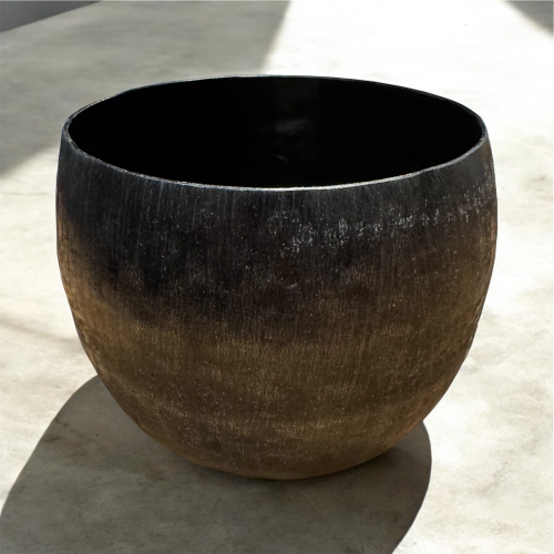 Topf grau Alu, D23cm, H20cm