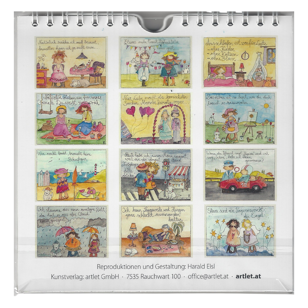Kunstkalender 2027 Michaela Mara zwölf Meisterwerke als Monatsinspiration Geschenk für Kunstliebhabe
