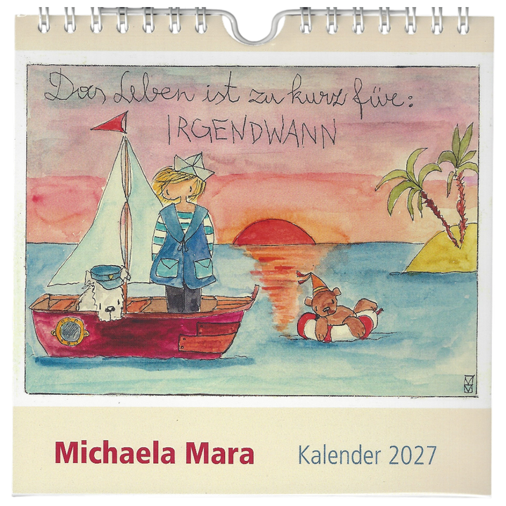 Michaela Mara Kalender 2027 mit zwölf Motiven hochwertig gedruckt Kunstkalender für die Wand