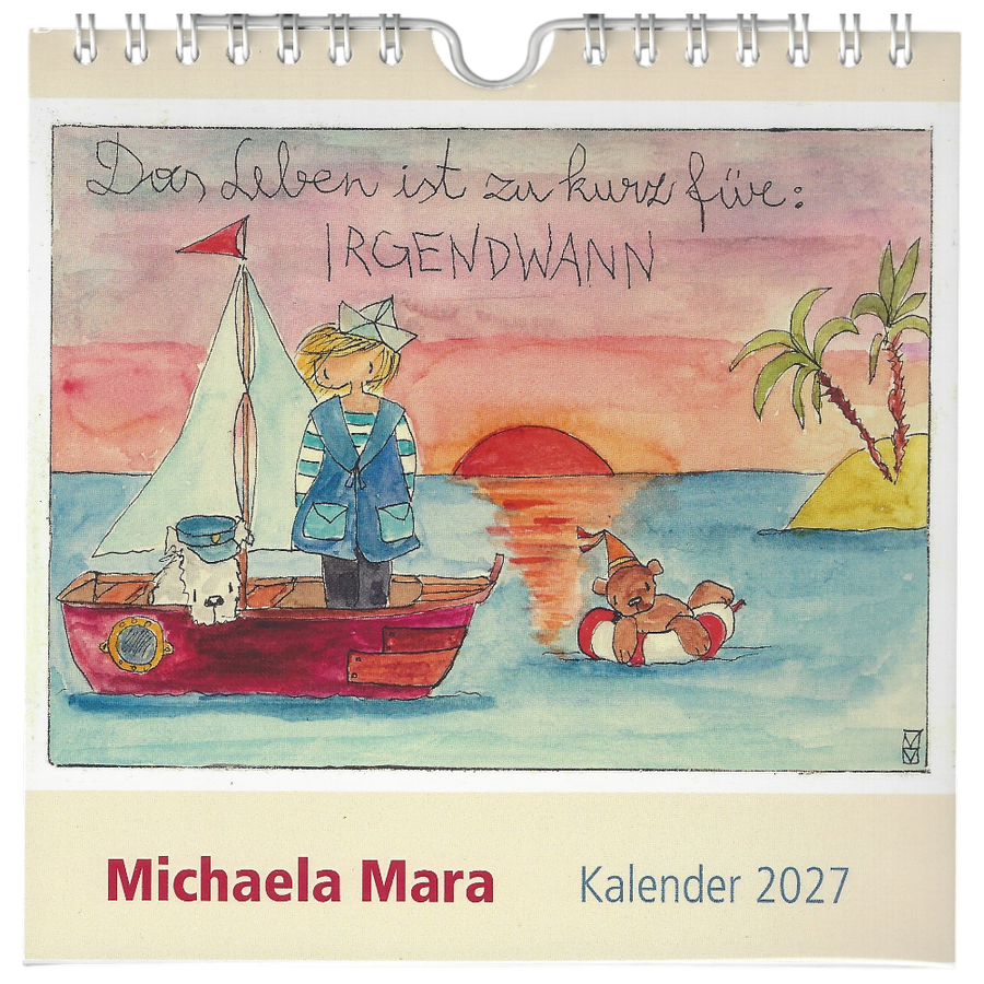 Michaela Mara Kalender 2027 mit zwölf Motiven hochwertig gedruckt Kunstkalender für die Wand