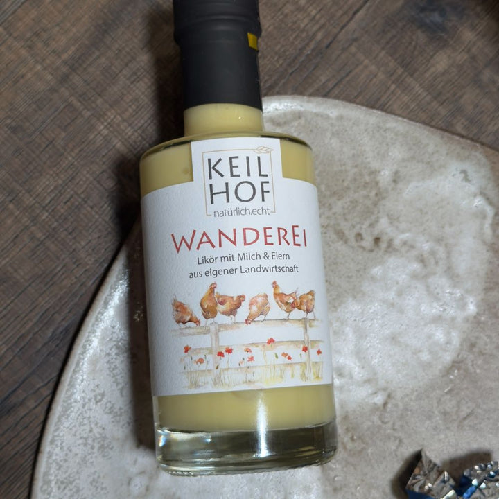 Weihnachtsgeschenk Eierlikör mit Schokolade und Pasta