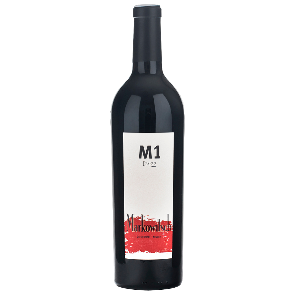 Markowitsch M1 2022 – Merlot, Blaufränkisch, Cabernet Franc, Aubühl, kraftvoll