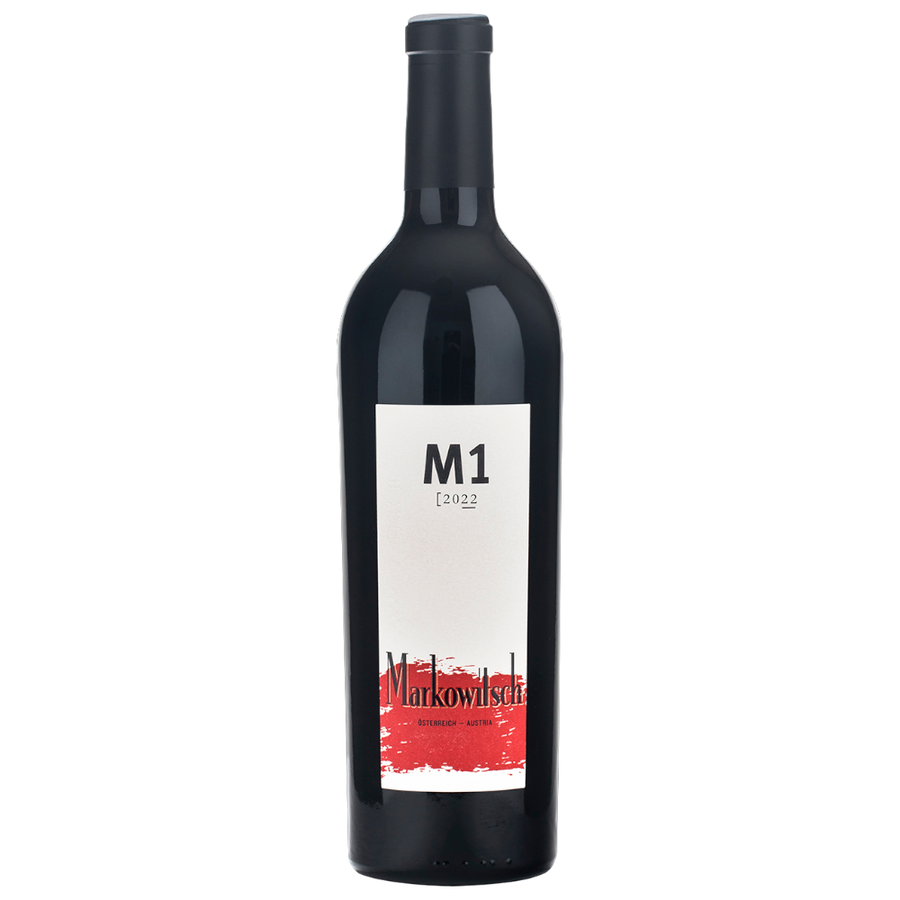 Markowitsch M1 2022 – Merlot, Blaufränkisch, Cabernet Franc, Aubühl, kraftvoll