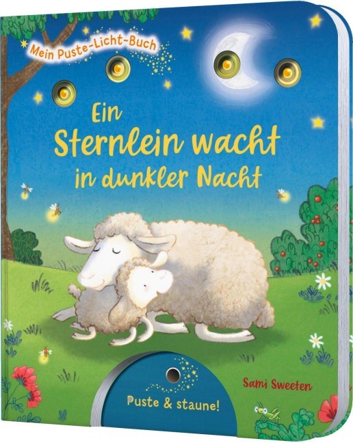 Mein Puste-Licht-Buch "Ein Sternlein wacht", interaktives Kinderbuch mit Puste-Licht für Kinder ab 18 Monaten