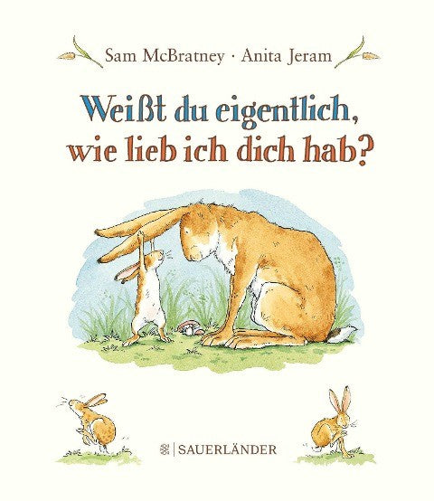 Weißt du eigentlich wie lieb ich dich hab Mini-Bilderbuch, Kinderbuch-Klassiker von Sam McBratney, Hardcover