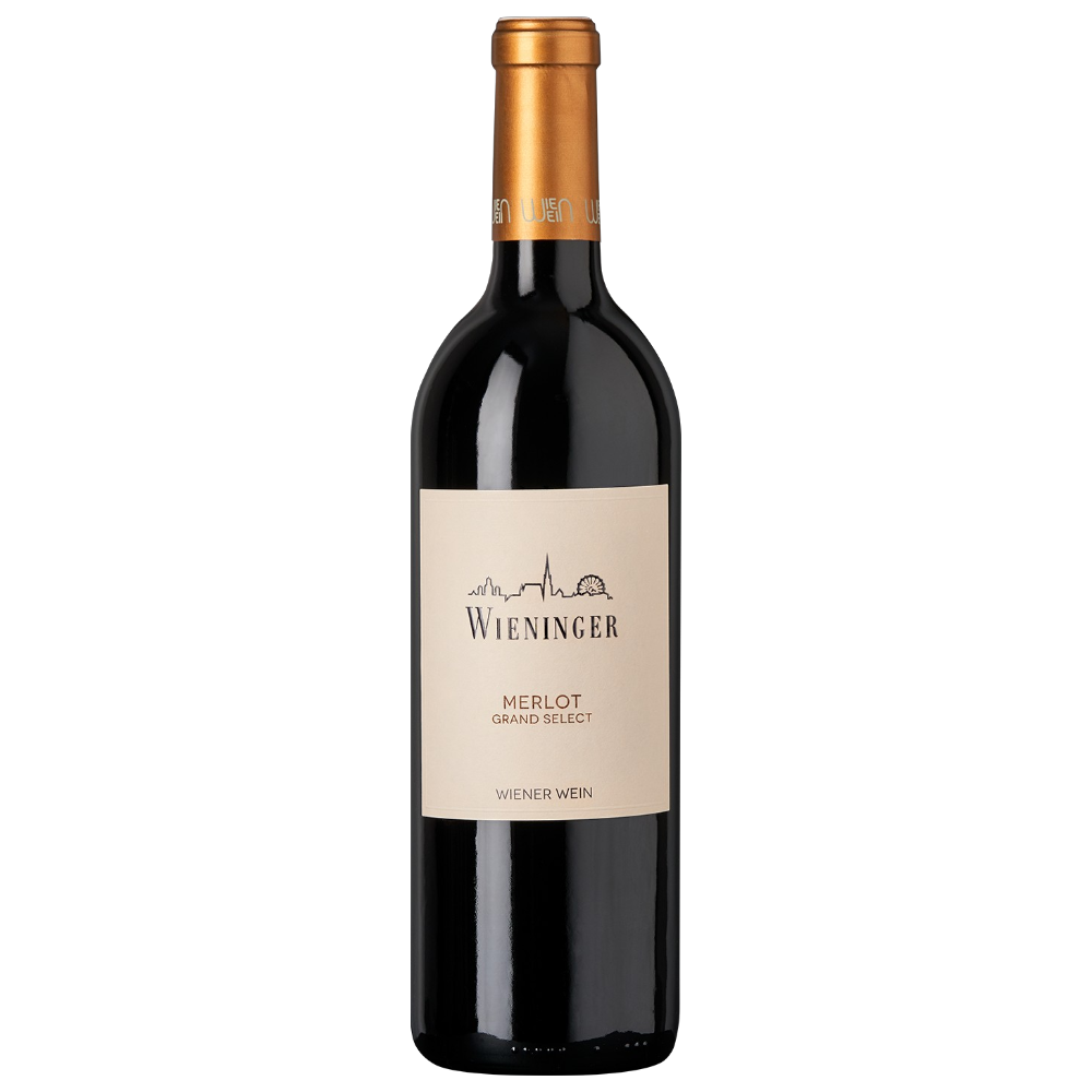 Wieninger Merlot Grand Select 2019 0,75 l – Rubingranat, Kirsche, Cassis, Zwetschke, reife Tannine