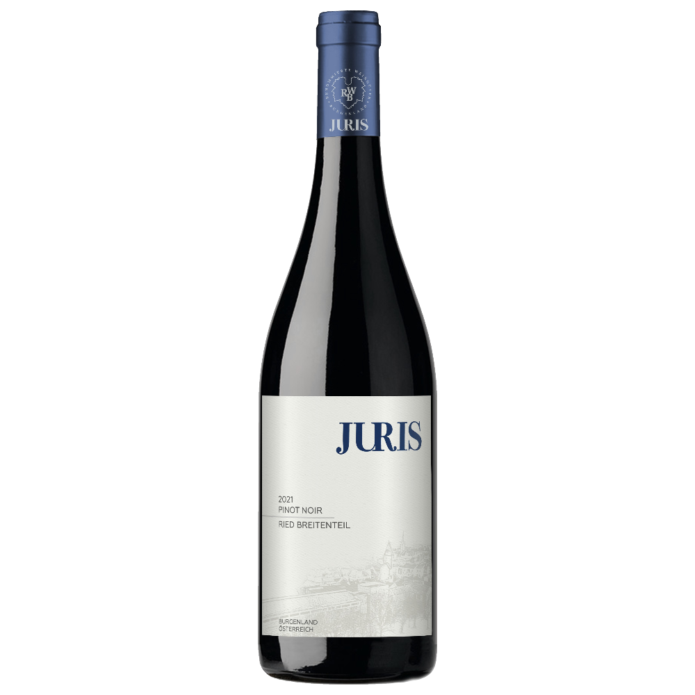 Juris Pinot Noir Ried Breitenteil 2021 0,75 l – Karmingranat, Erdbeere, Kirsche, seidige Textur