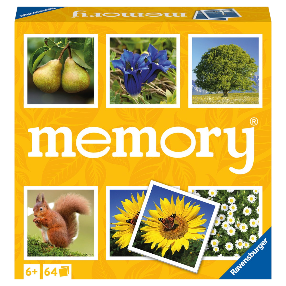Ravensburger Natur memory Spiel, Merkspiel mit Naturmotiven für Kinder ab 6 Jahren
