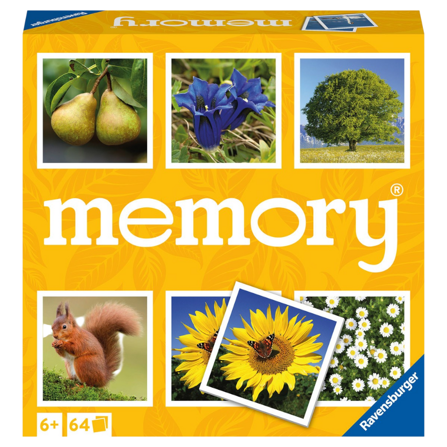 Ravensburger Natur memory Spiel, Merkspiel mit Naturmotiven für Kinder ab 6 Jahren