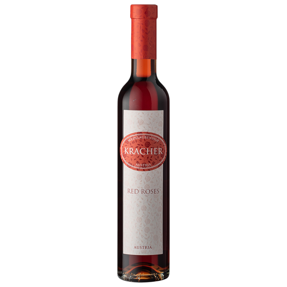 Kracher Beerenauslese Rosenmuskateller Red Roses 2021 - österreichische Süßwein aus 100% Rosenmuskateller mit 24 Monaten Barrique-Ausbau