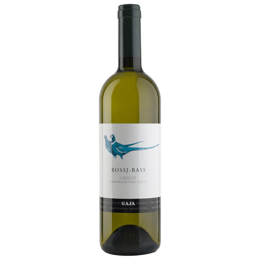 Gaja Rossj-Bass Langhe DOP 2024 - goldgelber Weißwein aus dem Piemont mit Barrique-Ausbau