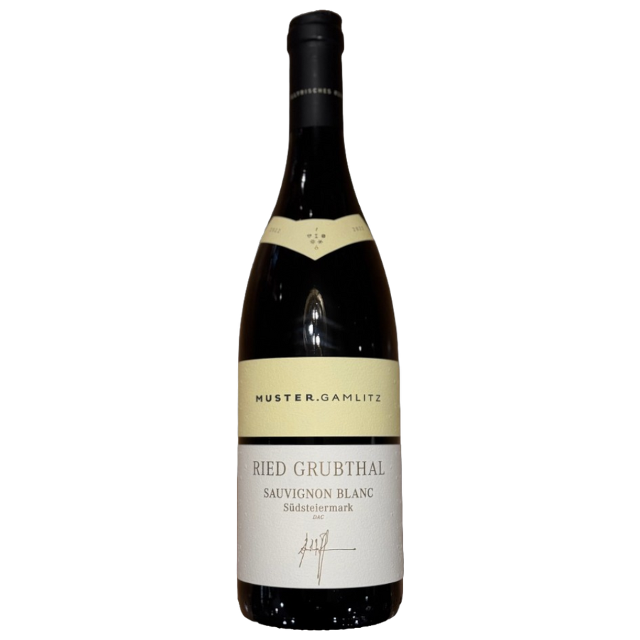 Muster Gamlitz Sauvignon Blanc Ried Grubthal 2022 – Hellgrün Gelb, Stachelbeere, salzig, Muschelkalk