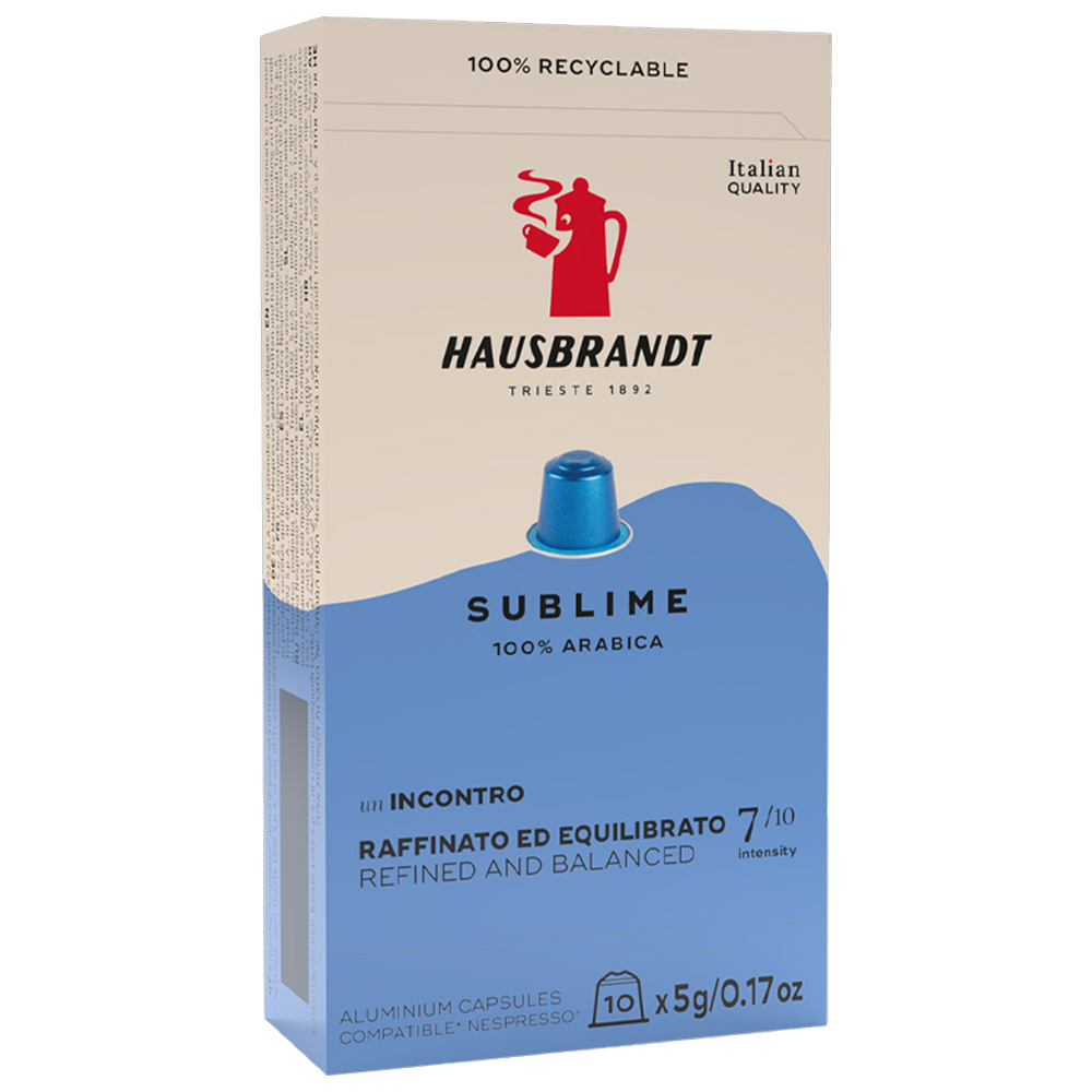 Hausbrandt Trieste 1892 Sublime Kapseln 10x5g – Arabica, Nespresso, Kaffee