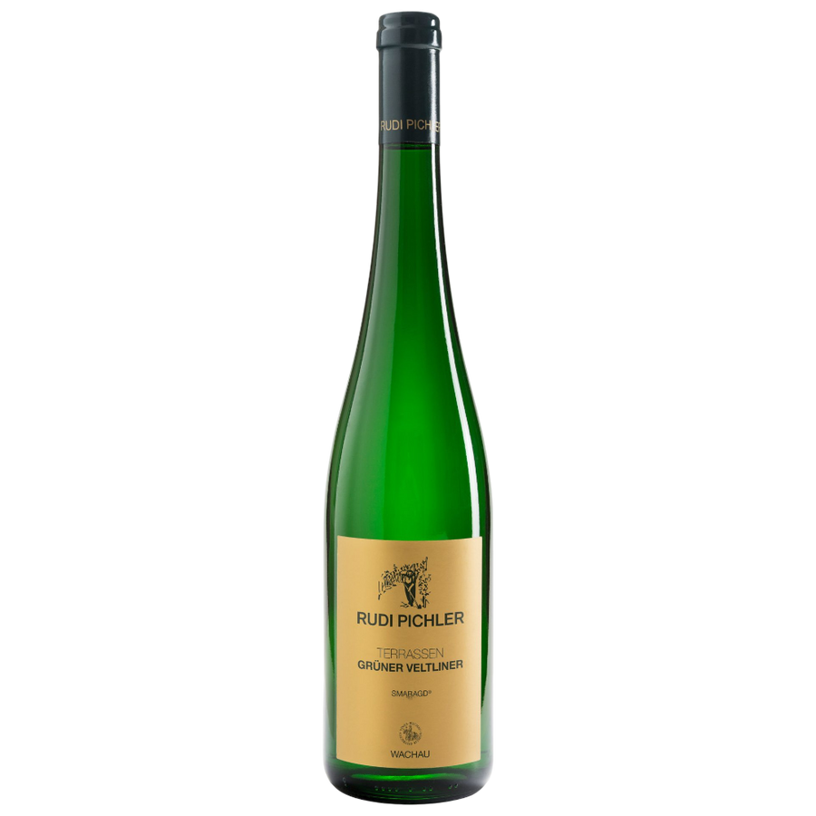 Weingut Rudi Pichler Gruner Veltliner Terrassen Smaragd Wachau DAC 2023 - österreichischer Smaragd aus vielen exzellenten Terrassen-Lagen mit tabakiger Würze