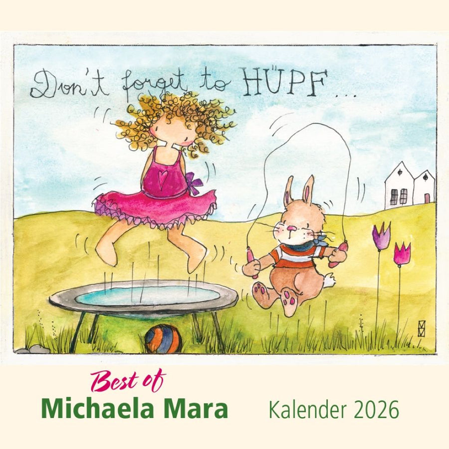 Michaela Mara Best of Michaela Mara Kalender 2026 mit zwölf einzigartigen Kunstwerken, kunstvoller Jahreskalender mit inspirierenden Motiven
