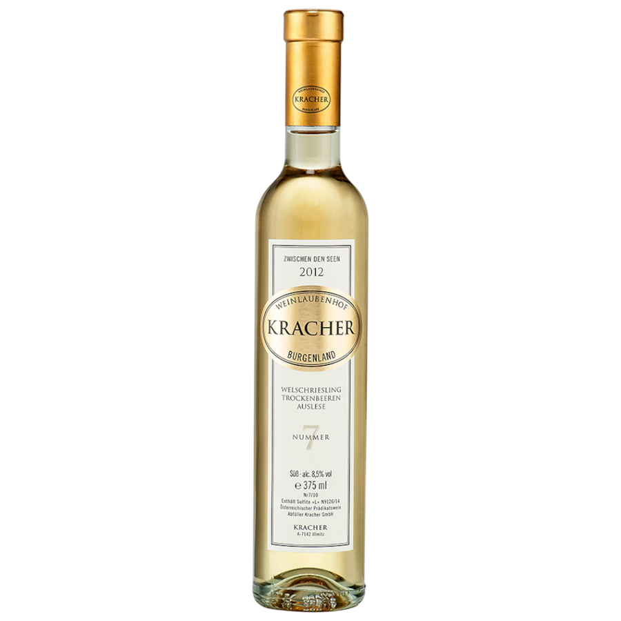 Weinlaubenhof Kracher Welschriesling Trockenbeerenauslese N 7 Zwischen den Seen 2012 - österreichischer Süßwein mit 18 Monaten Stahltank-Lagerung und 232g/l Restzucker